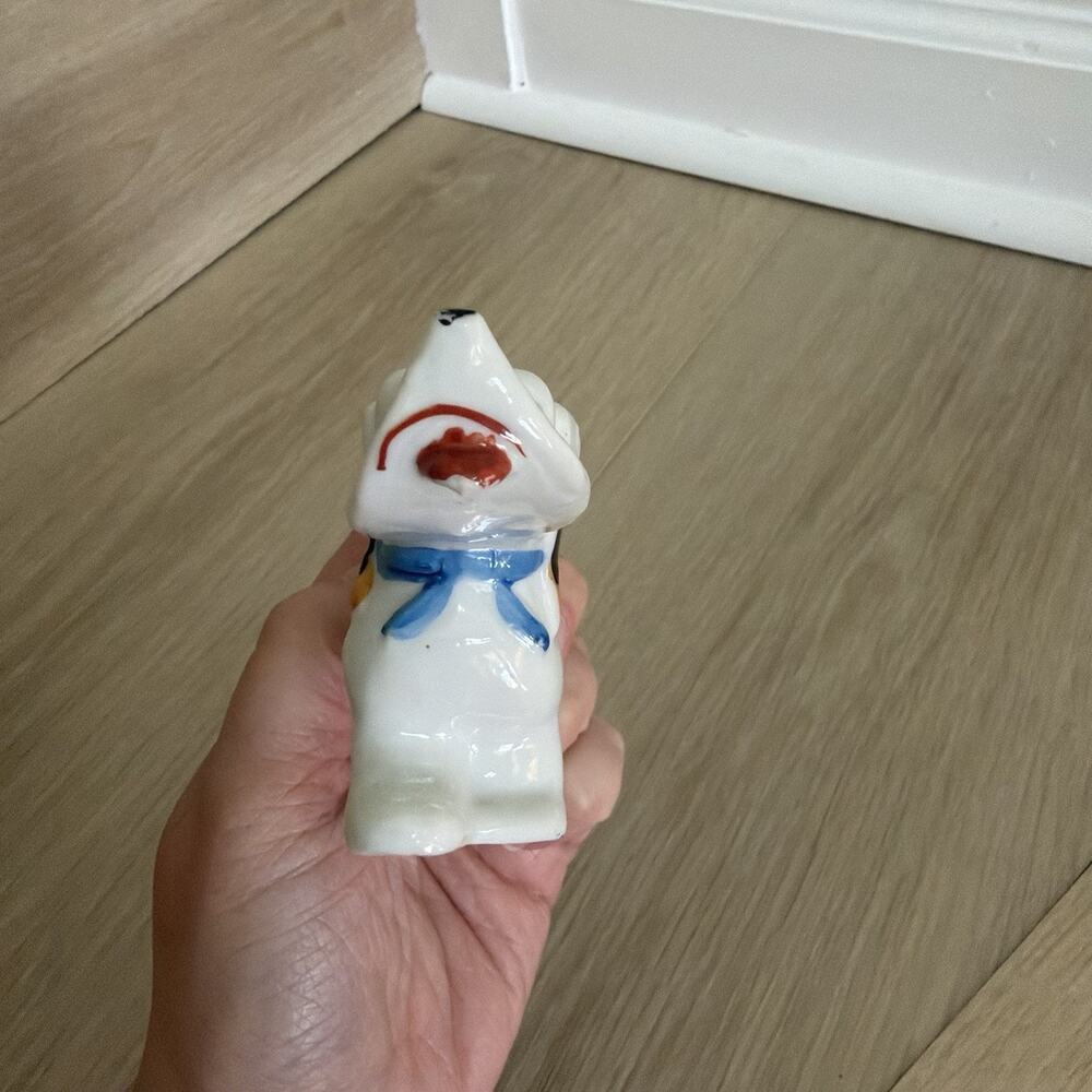 Vintage Hand-painted Ceramic Street Dog Figurine Made In Occupied Japan - Picture 4 of 9
